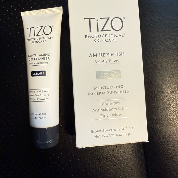 TiZO AM Replenish Lightly Tinted SPF 40 Mineral Sunscreen & Amino Cleans… - Picture 1 of 3